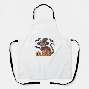 Pumpkin Bat HexenkKostüm Bengalisches Katzen Hallo Schürze