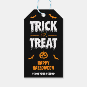 Pumpkin Bat Trick oder Treat Party Dark Geschenkanhänger