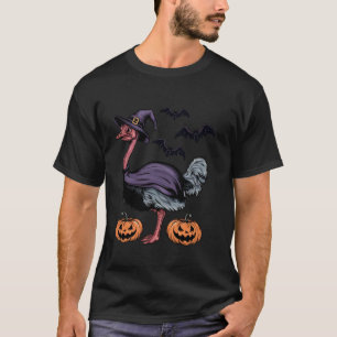 Pumpkin Bat Witz Kostüm Ostrich Bird Halloween T T-Shirt