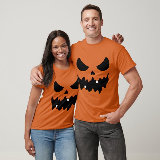 Pumpkin Beängstigend Face T-Shirt (Unisex)