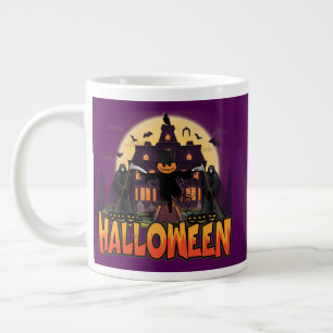 Pumpkin Beängstigend House, Halloween Jumbo-Tasse