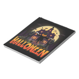 Pumpkin Beängstigend House, Halloween Notizblock