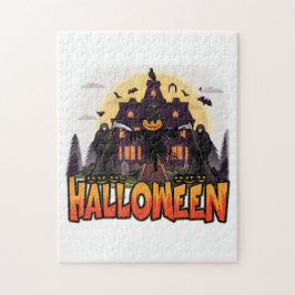 Pumpkin Beängstigend House, Halloween Puzzle