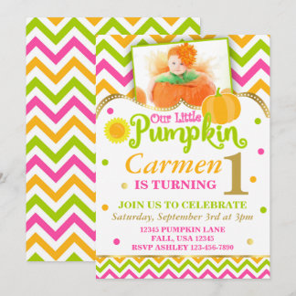 Pumpkin Birthday Einladung
