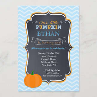 Pumpkin Birthday Einladungen für Junge