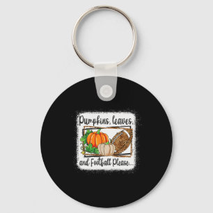 Pumpkin Blätter und Fußball Bitte Leopard Fall VI Schlüsselanhänger