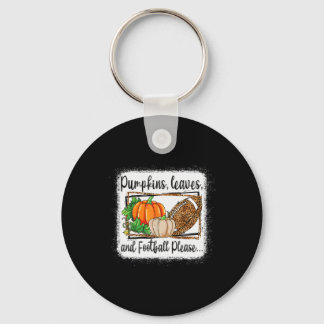 Pumpkin Blätter und Fußball Bitte Leopard Fall VI Schlüsselanhänger