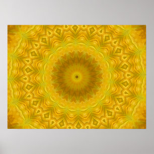 Pumpkin Blossom Kaleidoskop Poster