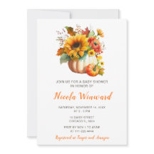 Pumpkin Blume Bouquet Babydusche