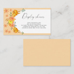 Pumpkin-Bogen - Dusche anzeigen Begleitkarte