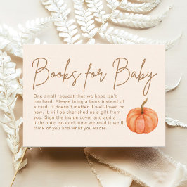 Pumpkin Books for Baby Fall Baby Shooter Begleitkarte