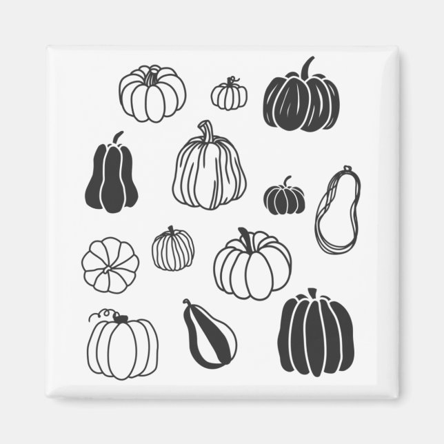 Pumpkin Botanical Magnet (Vorne)