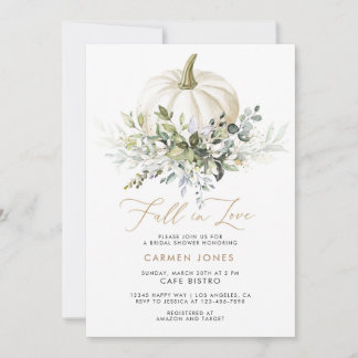 Pumpkin Bridal Dusche Einladung Herbst Herbst