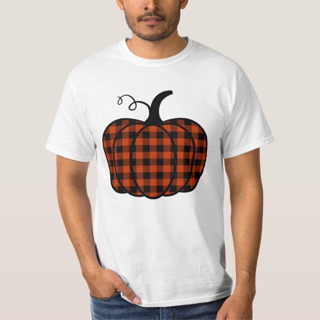 Pumpkin Buffalo Kariert T-Shirt (Vorderseite)