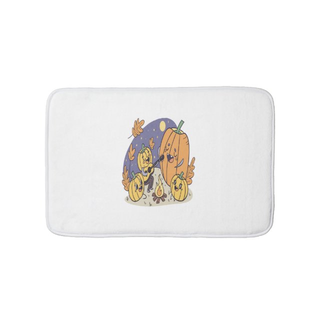 Pumpkin Campfire Serenade Badematte (Vorderseite)