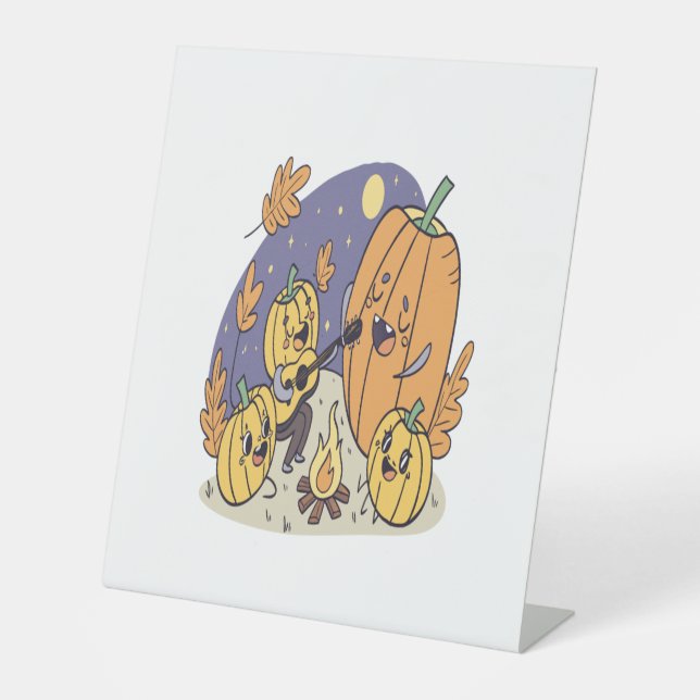 Pumpkin Campfire Serenade Sockelschild (Vorderseite)