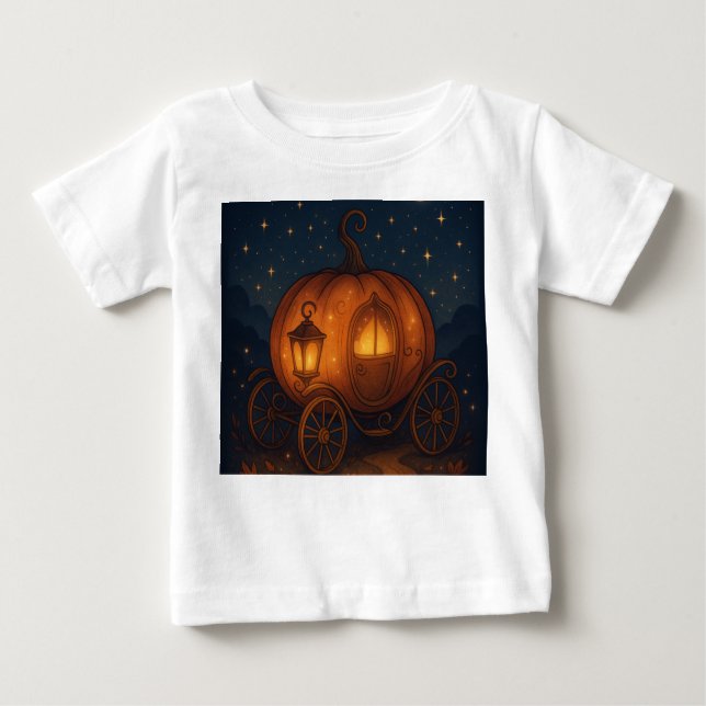 Pumpkin Carriage Dreams – Fairy Tale Halloween Kid Baby T-shirt (Vorderseite)