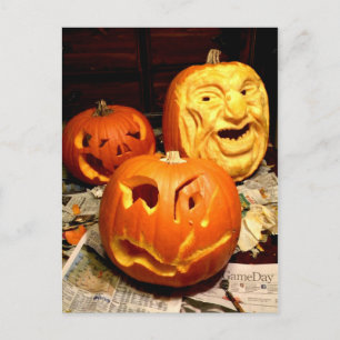 Pumpkin Carving I Postkarte