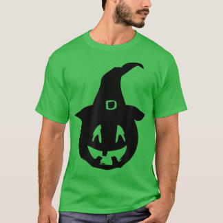 Pumpkin Carving Kürbislaterne Hexenhut Halloween T-Shirt