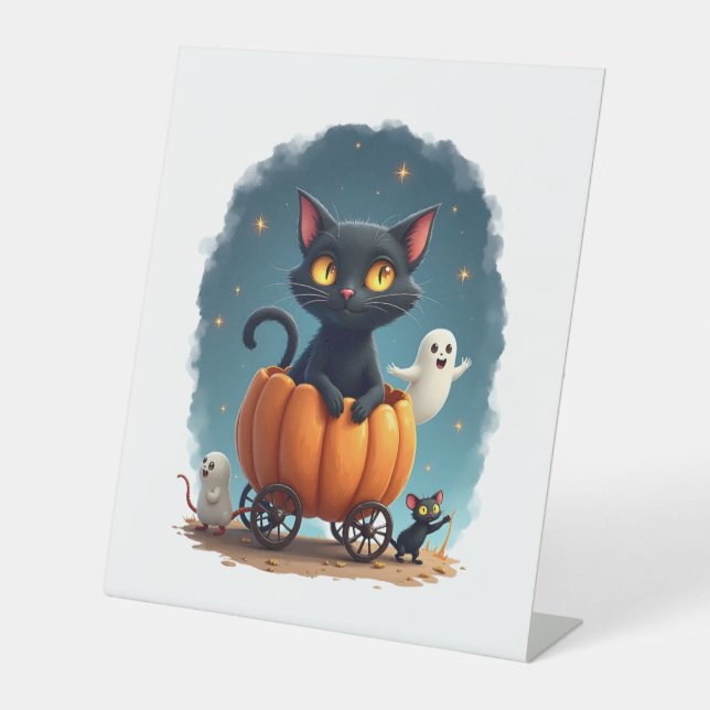Pumpkin Cat Express Sockelschild (Vorderseite)
