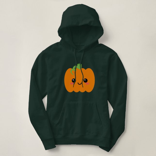 Pumpkin-Charakter Hoodie, stilvolle Herbsthose Hoodie (Design vorne)