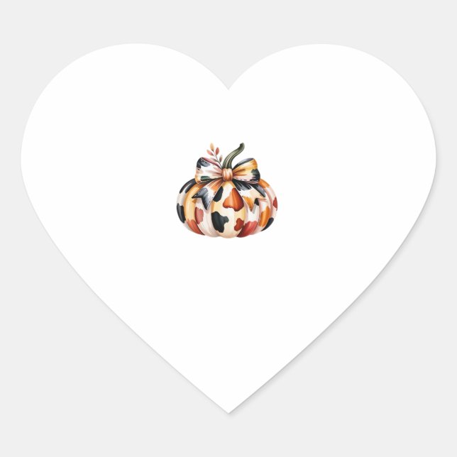pumpkin Classic T-Shirt Herz-Aufkleber (Vorderseite)