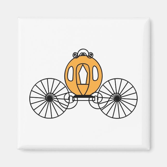 Pumpkin Colored Coach Magnet (Vorne)
