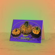 Pumpkin Conspiracy Hallowe'en Greeting Card
