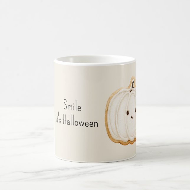 Pumpkin Cookie Smile Halloween Kaffeetasse (Mittel)