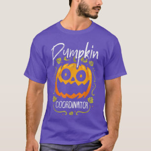 Pumpkin Coordinator Lazy Halloween Costume Jack O T-Shirt