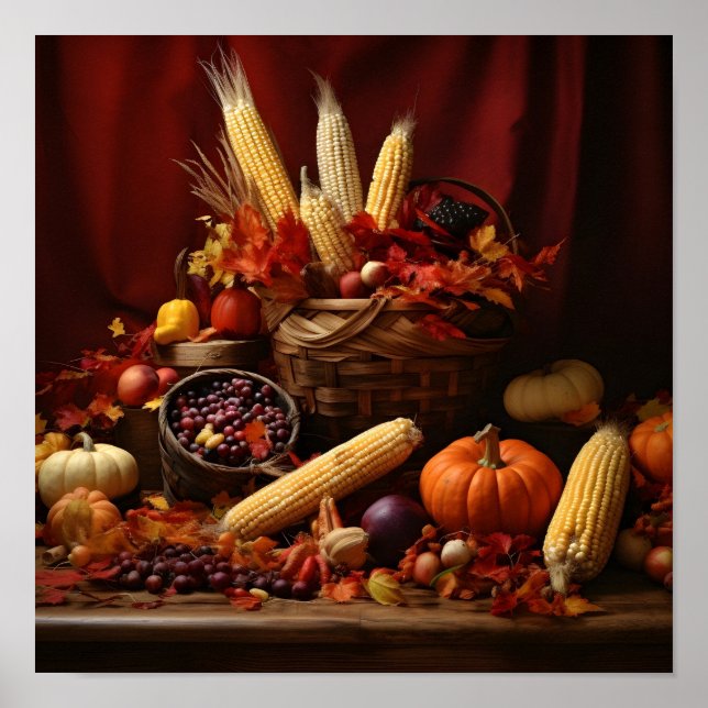 Pumpkin Cornucopia Digitaldruck Poster (Vorne)
