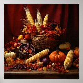 Pumpkin Cornucopia Digitaldruck Poster