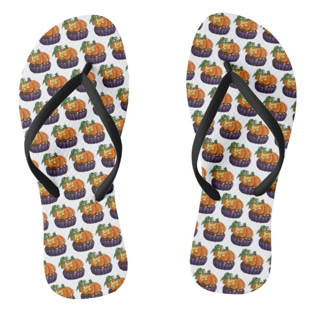 Pumpkin Cupcake Flip Flops (Fußbett)