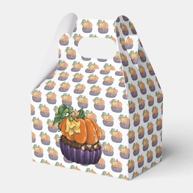 Pumpkin Cupcake Geschenkschachtel (Vorderseite)