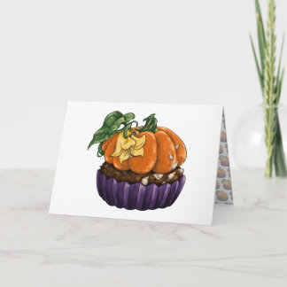 Pumpkin Cupcake Karte