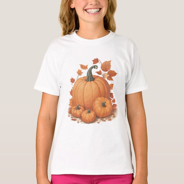 PUMPKIN DESIGN. T-Shirt (Vorderseite)