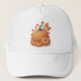 PUMPKIN DESIGN. TRUCKERKAPPE