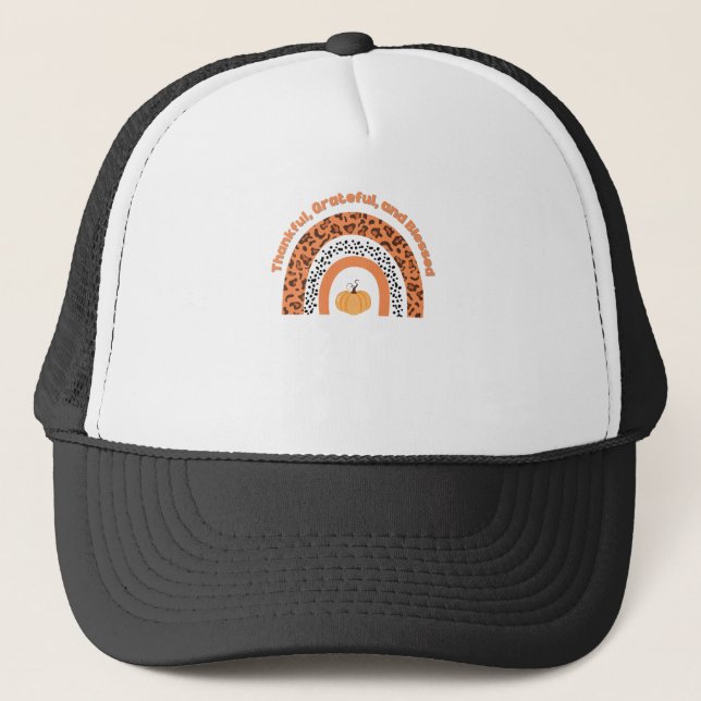 Pumpkin-Design Truckerkappe (Vorderseite)