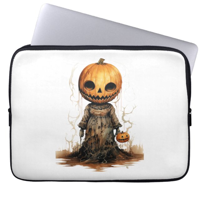 Pumpkin Doll Halloween Sticker Laptopschutzhülle (Vorderseite)