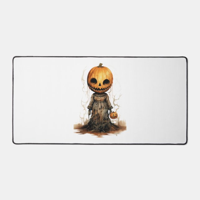 Pumpkin Doll Halloween Sticker Schreibtischunterlage (Vorderseite)