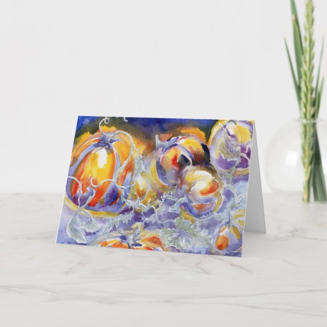 Pumpkin Dreams Blank Notecard Dankeskarte (Vorderseite)