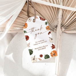 Pumpkin Dusche Gevor Tag, Fall Neutral Baby Dusche Geschenkanhänger