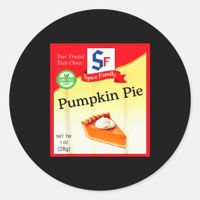 Pumpkin E Condiment Costume Holiday Sce Costumes  Runder Aufkleber (Vorderseite)