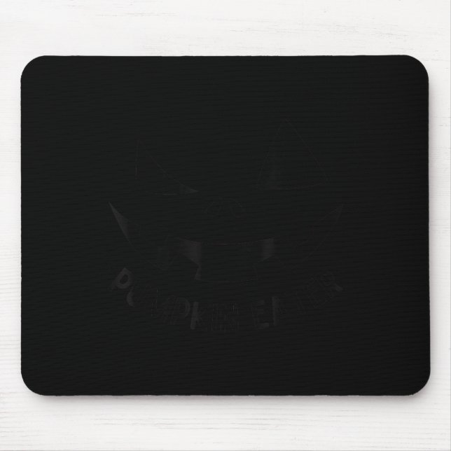 Pumpkin Eater Funny Halloween Face Naughty Matchin Mousepad (Vorne)