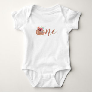 Pumpkin einen ersten Geburtstag Baby Strampler