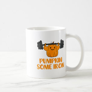 Pumpkin einige Eisen Spaß Halloween Gym Workout Li Kaffeetasse