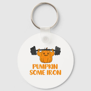Pumpkin einige Eisen Spaß Halloween Gym Workout Li Schlüsselanhänger