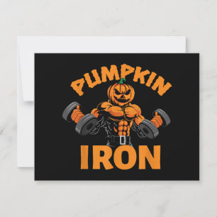 Pumpkin Eisen Halloween Gym Workout Heften Pun Fun