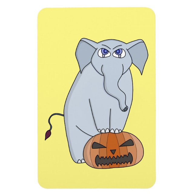 Pumpkin Elephant Magnet (Vertikal)