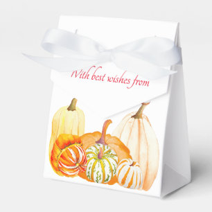 Pumpkin Ernte auf einer Gefälligkeitsbox Geschenkschachtel